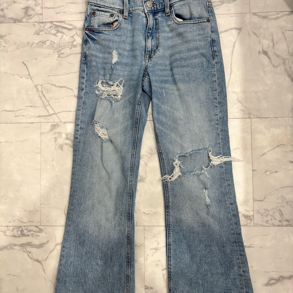 Distressed Blue Women's Jeans